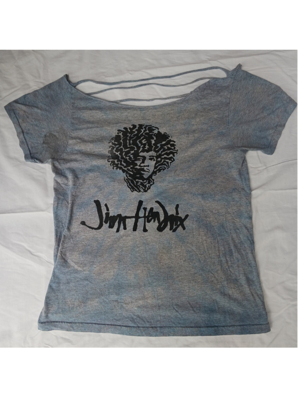 Jimi Hendrix Shirt Adult Medium Gray Lightweight 60s Rock